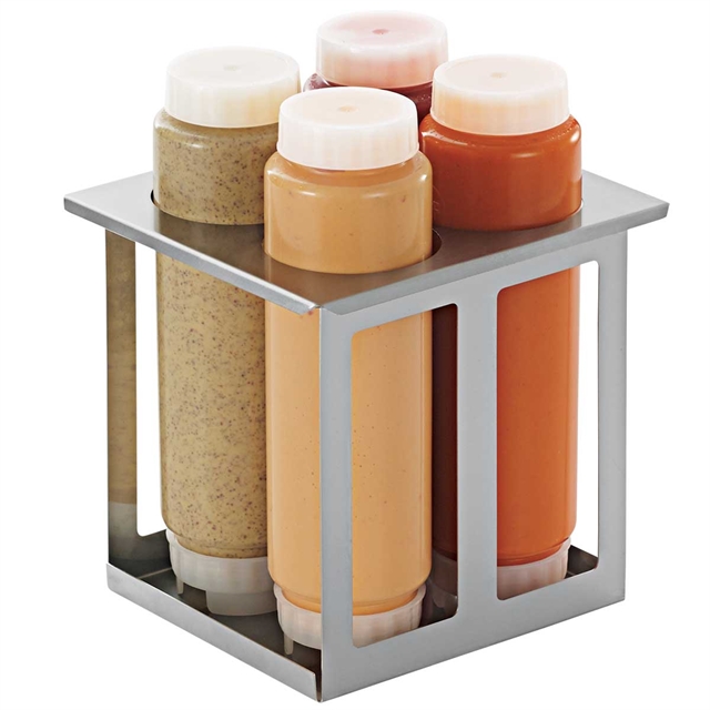 Server 86994 Squeeze Bottle Holder Set w/ (4) 16 oz Bottles